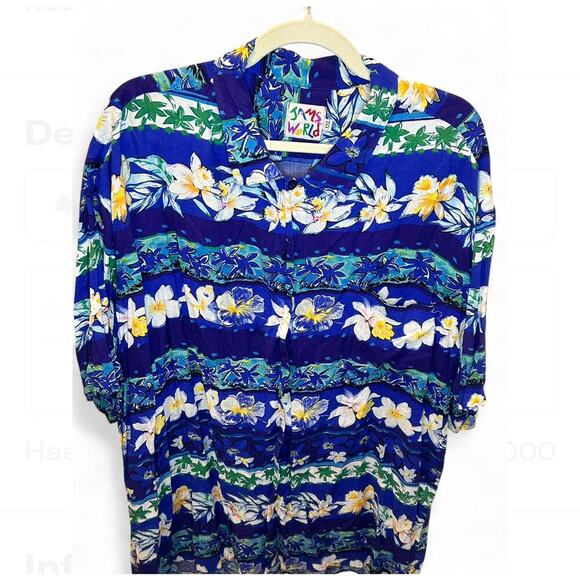 Rare Jams World Men’s Shirt Orchid Rows. Size XXL - Picture 1 of 5